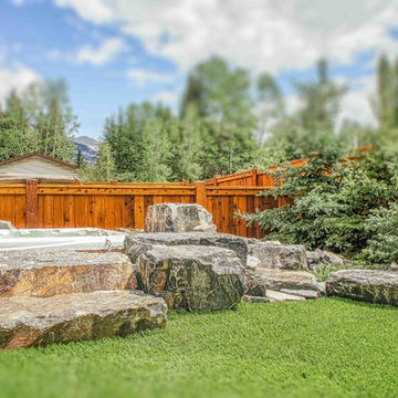 Maintenance-Free Backyard Featuring Artificial Grass