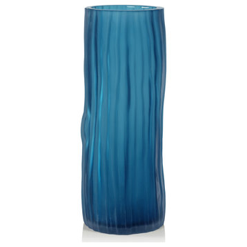 Falko Powder Glass Vase, 14.75"