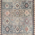 Momeni - Momeni Nomad Nom-1 Moroccan Rug, Blue, 5'0"x8'0" - The Momeni Nomad collection is a moroccan style area rug created with a hand knotted construction in India for many years of decorating beauty. Its designer inspired color and 100% wool material will enhance the decor of any room.