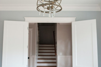 Inspiration for a transitional home design remodel in Charlotte
