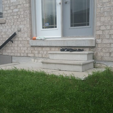 Steps and back patio