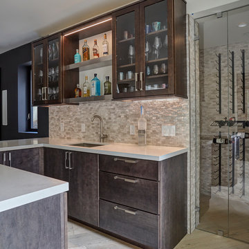 Clean and Contemporary New Home Construction - Bar