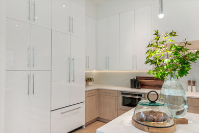 Kitchen - modern kitchen idea in Charlotte