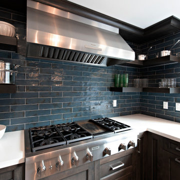 Bold and Blue Kitchen
