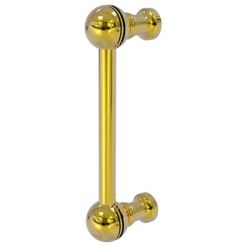 3" Beaded Cabinet Pull, Polished Brass