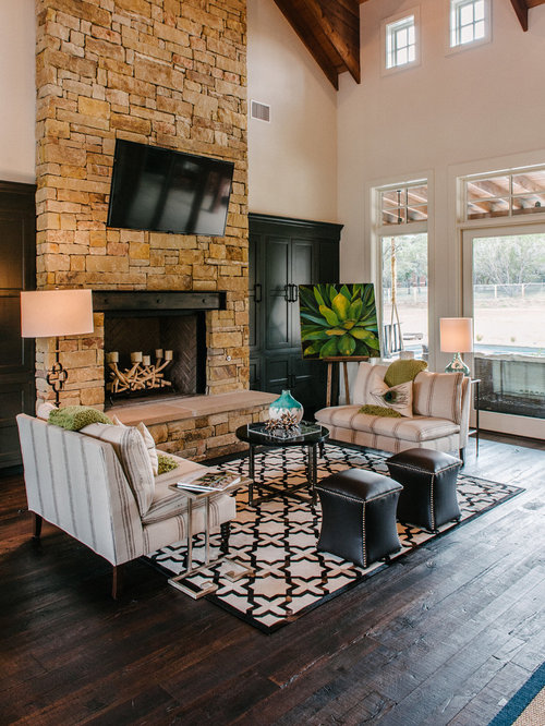 Dark Rustic Wood Floor | Houzz