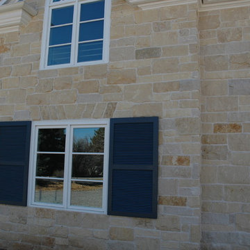 Kansas Limestone Home- Close Up