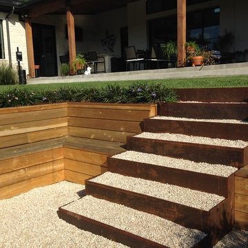 Long Canyon Austin Modern - New Home and Courtyard