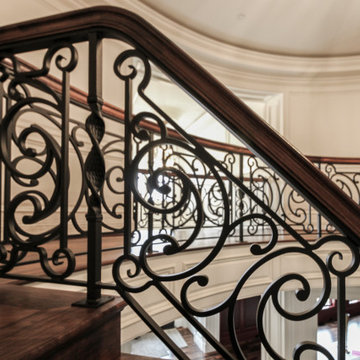 Project #74 | Circular Staircase with Hand-Forged Metal Panels
