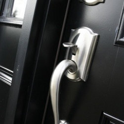 Satin Nickle Door Handle - Door Hardware