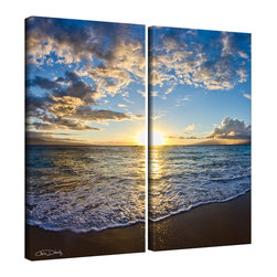 Ready2HangArt - Ready2HangArt Christopher Doherty 'Sun and Sea' 2-piece Canvas Wall Art - Prints And Posters