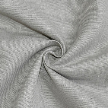 Double Width, 300 cm 100% Pure Linen Fabric By The Yard, Light Gray Upholstery