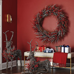 Aspen Fantasy 34" Christmas Wreath from Horchow.com - Wreaths And Garlands