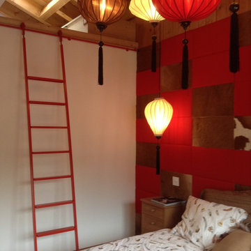 Alpine and Asian bedroom