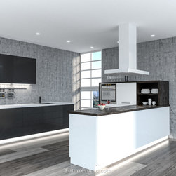 36&Prime; Minimal White Island Range Hood - Range Hoods And Vents