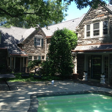 Copper Gutters and CertainTeed Landmark Weathered Wood Shingles