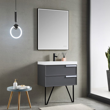 Luxury Vanity with LED Mirror