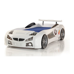 BMW Race Car Bed White - Kids Beds