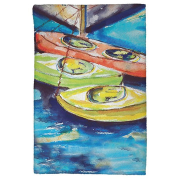 Kayaks Kitchen Towel - Two Sets of Two (4 Total)