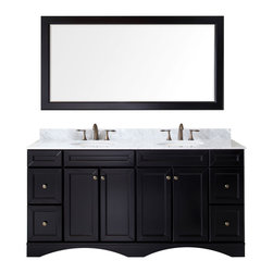 Modern Fittings - Talisa 72" Double Bathroom Vanity Set, Espresso - Bathroom Vanities And Sink Consoles