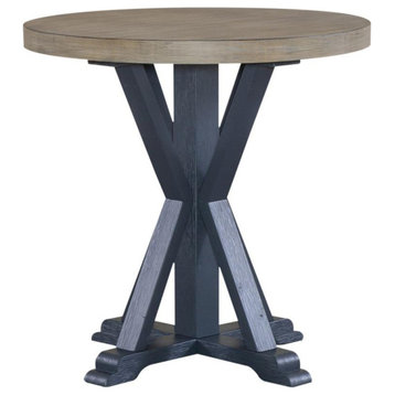 Round End Table- Navy