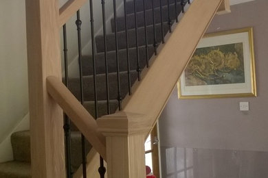 Photo of a contemporary staircase in Cheshire.