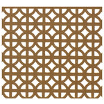 American Pro Decor - 72"Wx24"Hx1/8" Thick Circle Decorative Screening Insert Panel - A thin perforated MDF 2' x 6' panel. Used as a decorative alternative to concealing air conditioning vents, radiator cabinets and as Cabinet door inserts. They come unfinished and designed to be painted not stained.