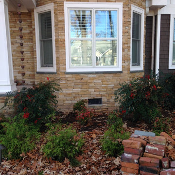 Hawthorne Real Thin Stone Veneer Exterior Bay Window