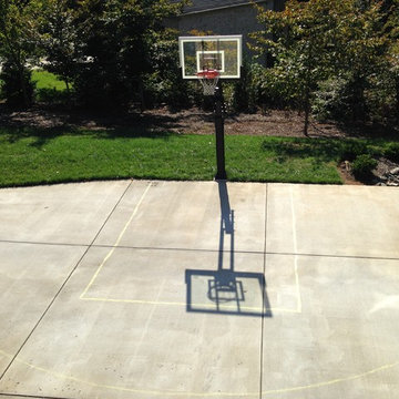 Michael T's Pro Dunk Silver Basketball System on a 30x25 in Lewisville, NC