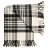 Prince of Scots Highland Tartan Tweed Merino Wool Throw, Dress Grey Stewart