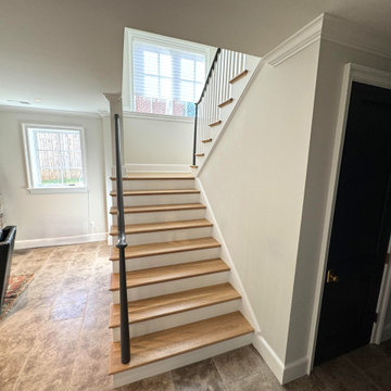 Project #142 | Transitional Staircase with Over-the-Post Balustrade