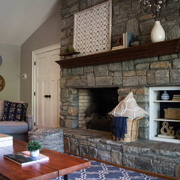 Modern Farmhouse at Lake Home in North Carolina