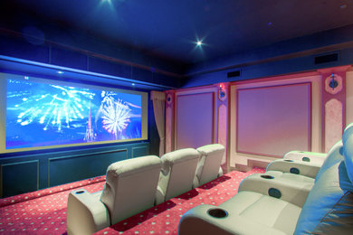 Home theater - traditional home theater idea in San Francisco