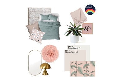 Blush + Sage Bedroom