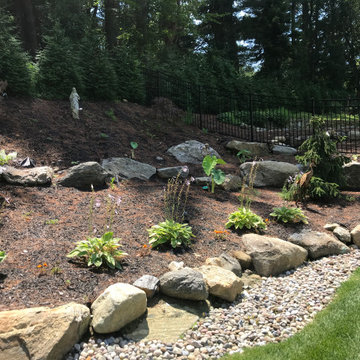 Chappaqua New Pool on Slope