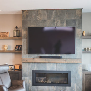 Living Area with fireplace