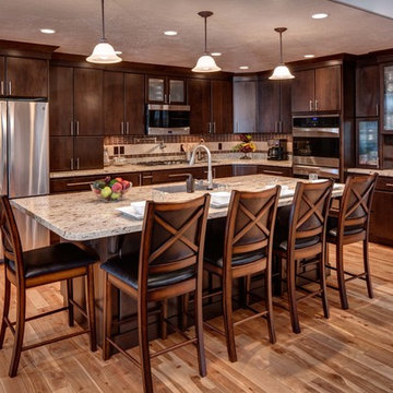 Dark Alder Contemporary Kitchen