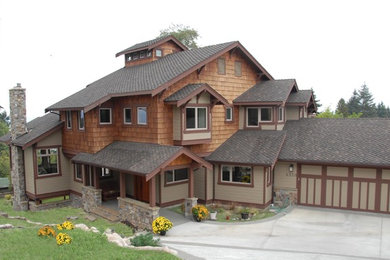 Inspiration for a craftsman exterior home remodel in Other