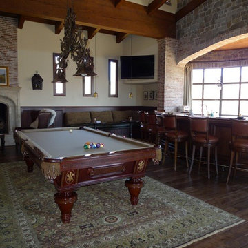 Dining room fireplace