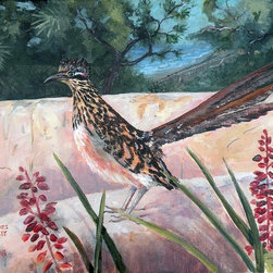 Torrey Pines Roadrunner - Acrylic 11 x 14 - Paintings