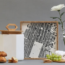 Wood, white and metal