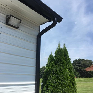 High End Black Seamless Gutters Project 1