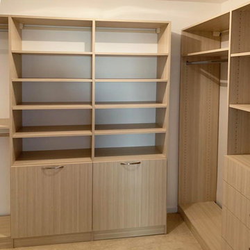 Chic Light Wooden Small Custom Closets: Elevating Storage Solutions