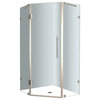 Neoscape 36"x36"x72" Completely Frameless Neo-Angle Shower Enclosure, Stainless