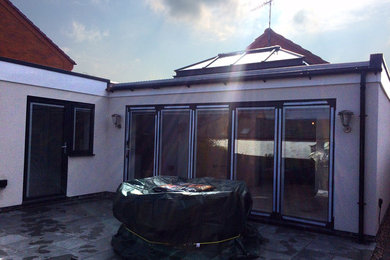 Schuco bi-fold door and rooflight installation in a private home in Ruddington.