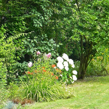 Un jardin de camapgne près de Paris