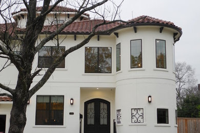 Tuscan exterior home photo in Houston