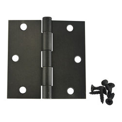 Cosmas - Cosmas Oil Rubbed Bronze Door Hinge 3.5" With Square Corners - Hinges