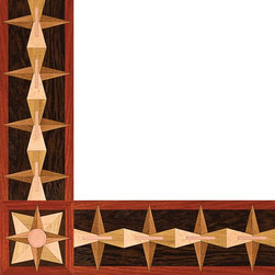 Oshkosh Designs Post Modern Inlay Border and Corner - Hardwood Flooring
