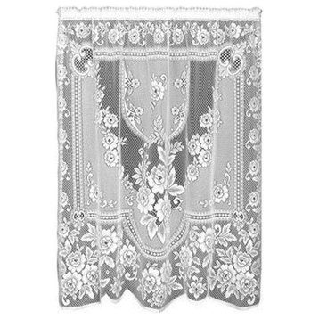 Heritage Lace Victorian Rose 60x84 Panel in Ecru